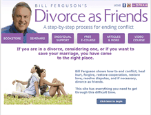 Tablet Screenshot of divorceasfriends.com